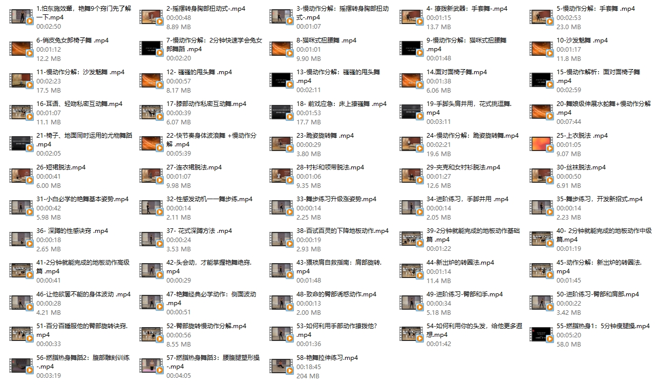 言爱社系列艳舞花招私房大课--顶级性感舞娘教你艳舞前戏花招994.9MB