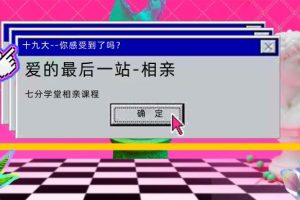 《爱的最后一站-相亲》七分学堂相亲课程网盘下载5.7GB