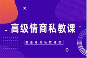 《高级情商私教课》浪迹老吴私教课程网盘下载27.1GB
