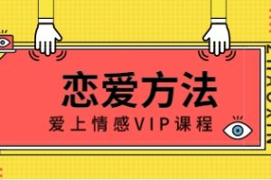 《恋爱方法》爱上情感VIP课程网盘下载9.2GB