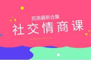 《社交情商课47节》凯南最新合集网盘下载2.4GB