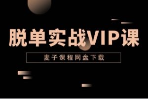 麦子《脱单实战VIP课》网盘下载3.5GB