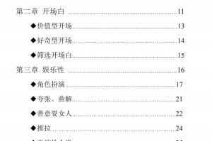 表演性聊天话术集PDF