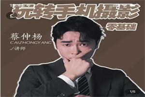 蔡仲杨《手机拍照调色系统课》从小白到精通