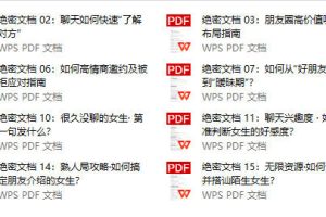 《明日恋爱夏天》26年绝密文档内部资料